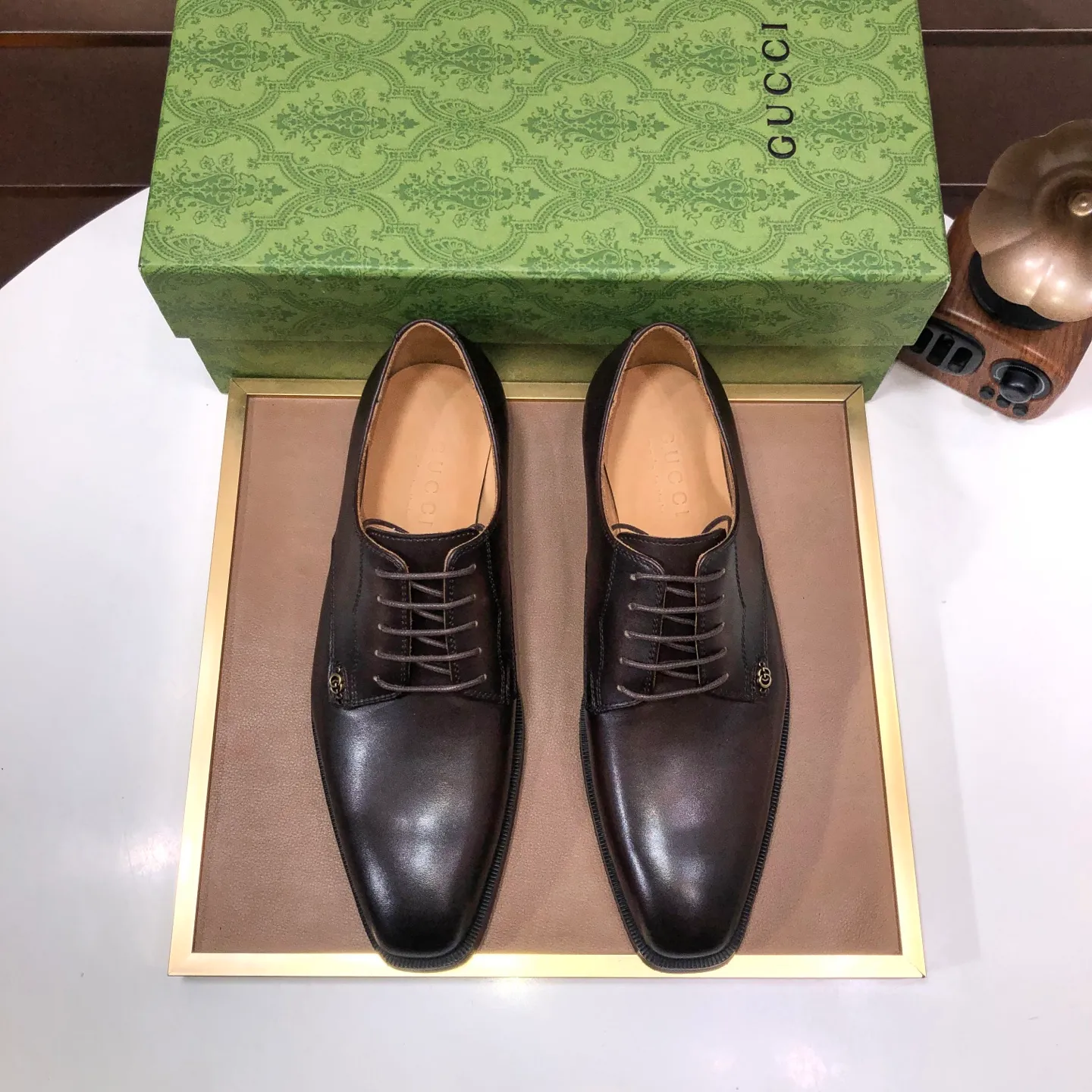 Men's shoes 💰580💰[GUCCI—Gucci] The latest high-end version of Gucci. Official website new model. Available at the same time at counters, the uppers are made of original cowhide imported from Italy/matched with the original special material splicing design concept; "highlight, high-end, grade, extravagance" and exquisite workmanship (original mesh fabric) sole: original factory special outsole size (38-45) (custom-made 45 non-returnable)